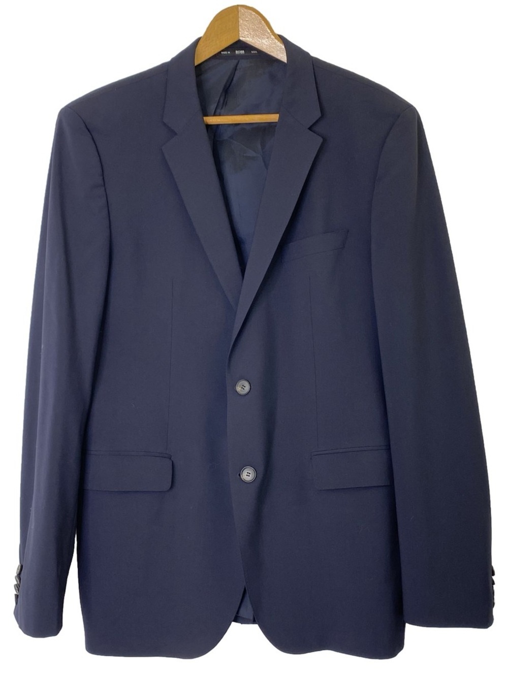 HUGO BOSS Classic Men's Navy Two-Button Blazer